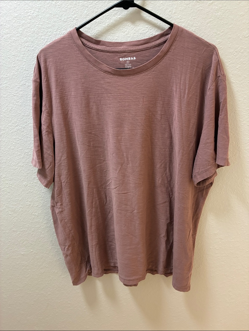 Bombas Men's Dusty Rose Crew Neck Short Sleeve T-Shirt